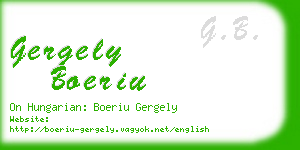 gergely boeriu business card